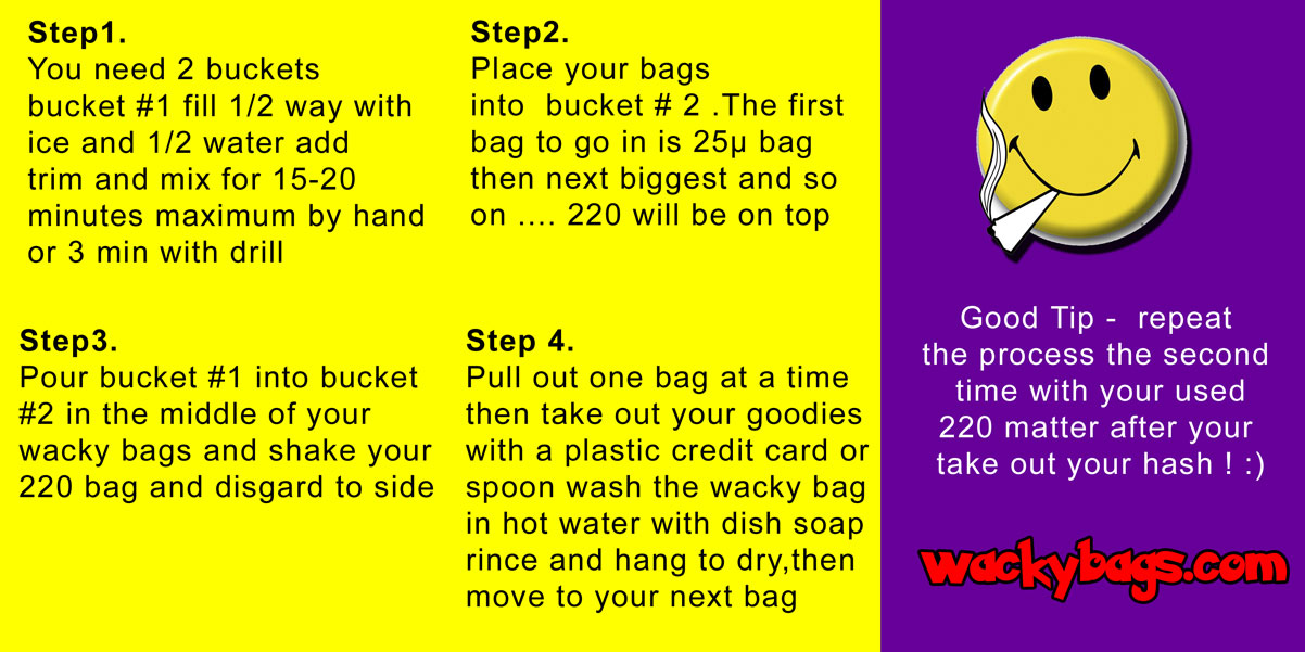 Bubble Bag Instructions How To Make Bubble Hash