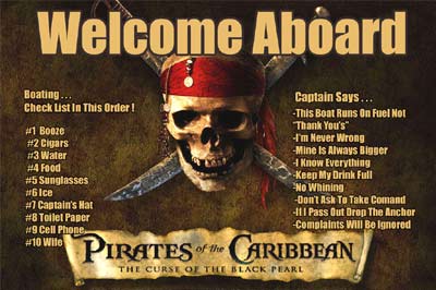 Pirate Boating Mat
