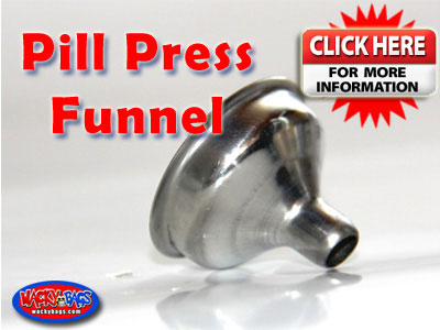 PILL PRESS FUNNEL